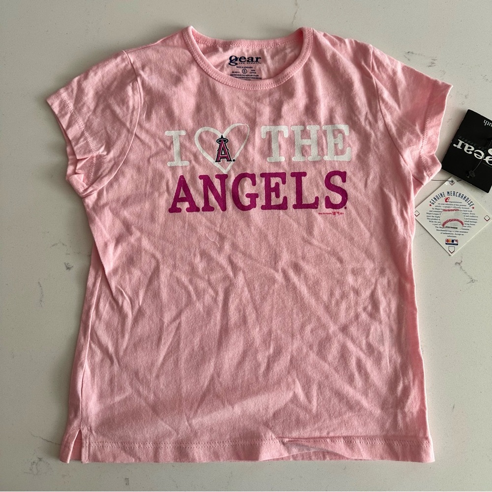 Gear For Sports Pink 'I Love The Angels' Kids T-Shirt